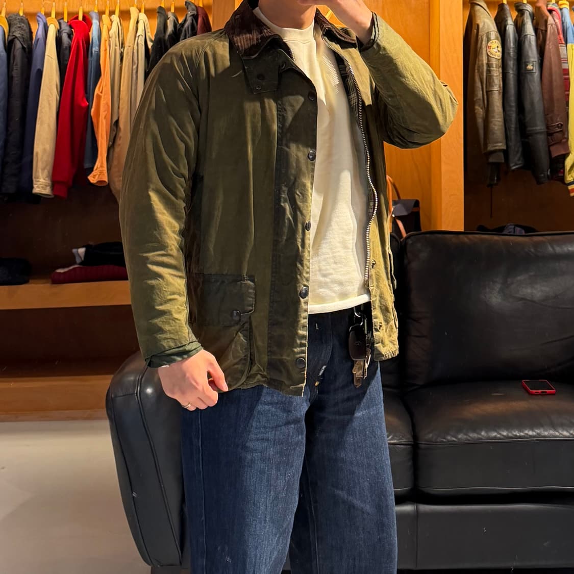 Barbour 바버 뷰포트 왁스드 코튼 헌팅 자켓 100 상품이미지2