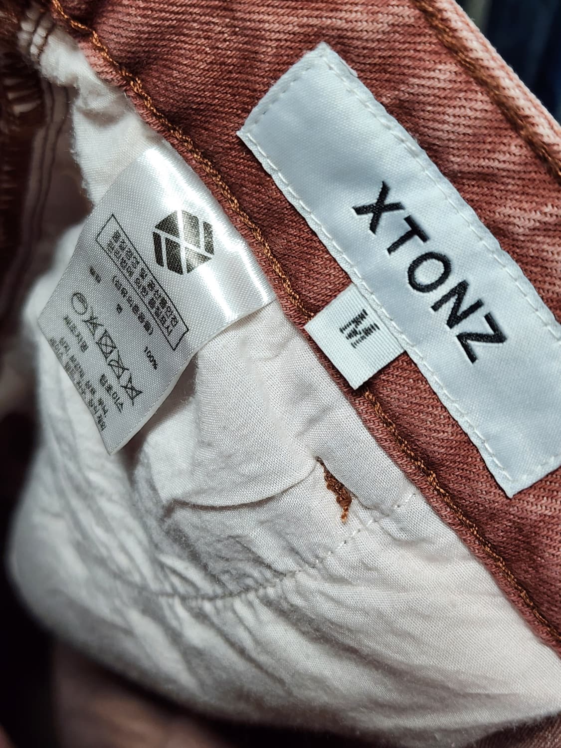 엑스톤즈 워싱 데님 카고바지  상품이미지5