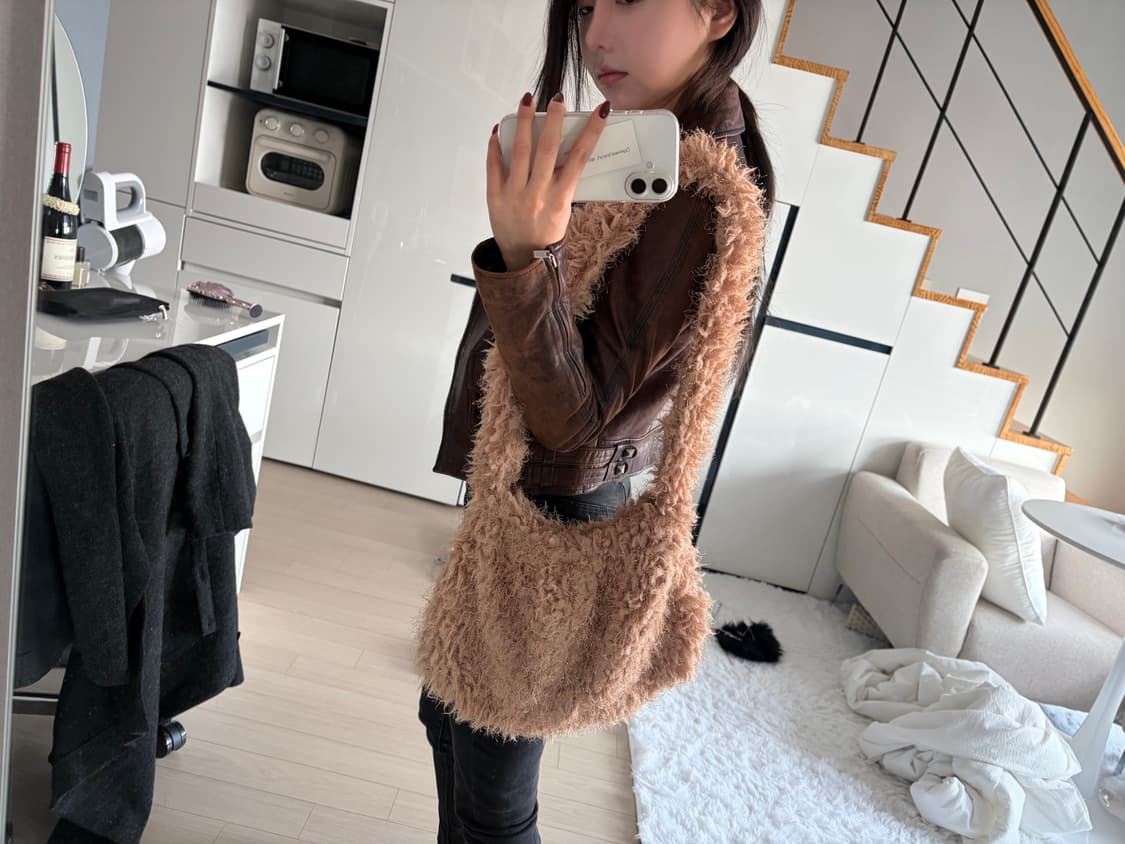 퍼 가방 / 브라운 / 빈티지 상품이미지1