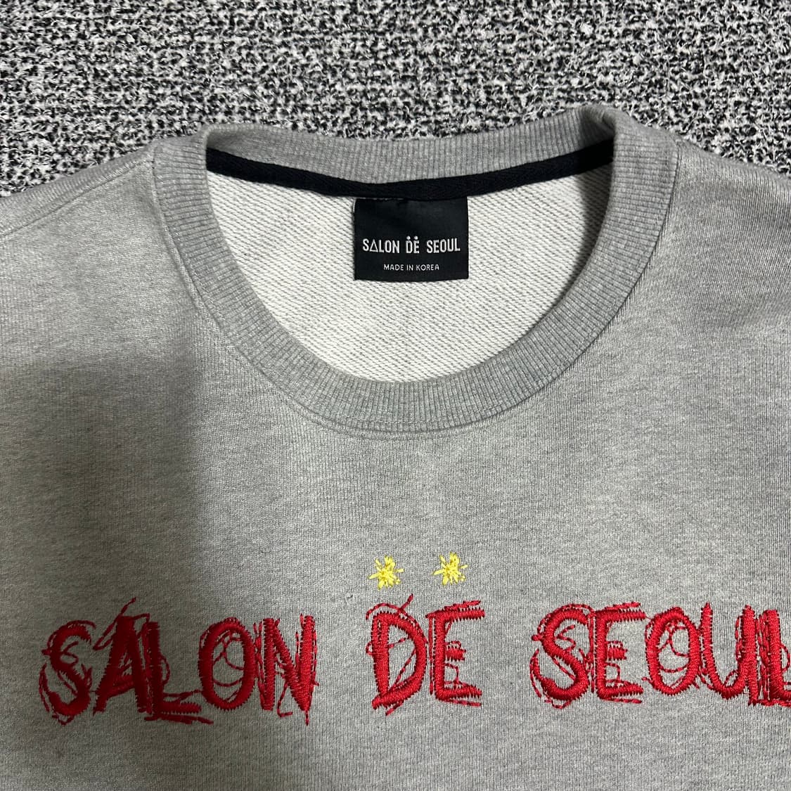 (L추천) 살롱드서울 자수 맨투맨 상품이미지2