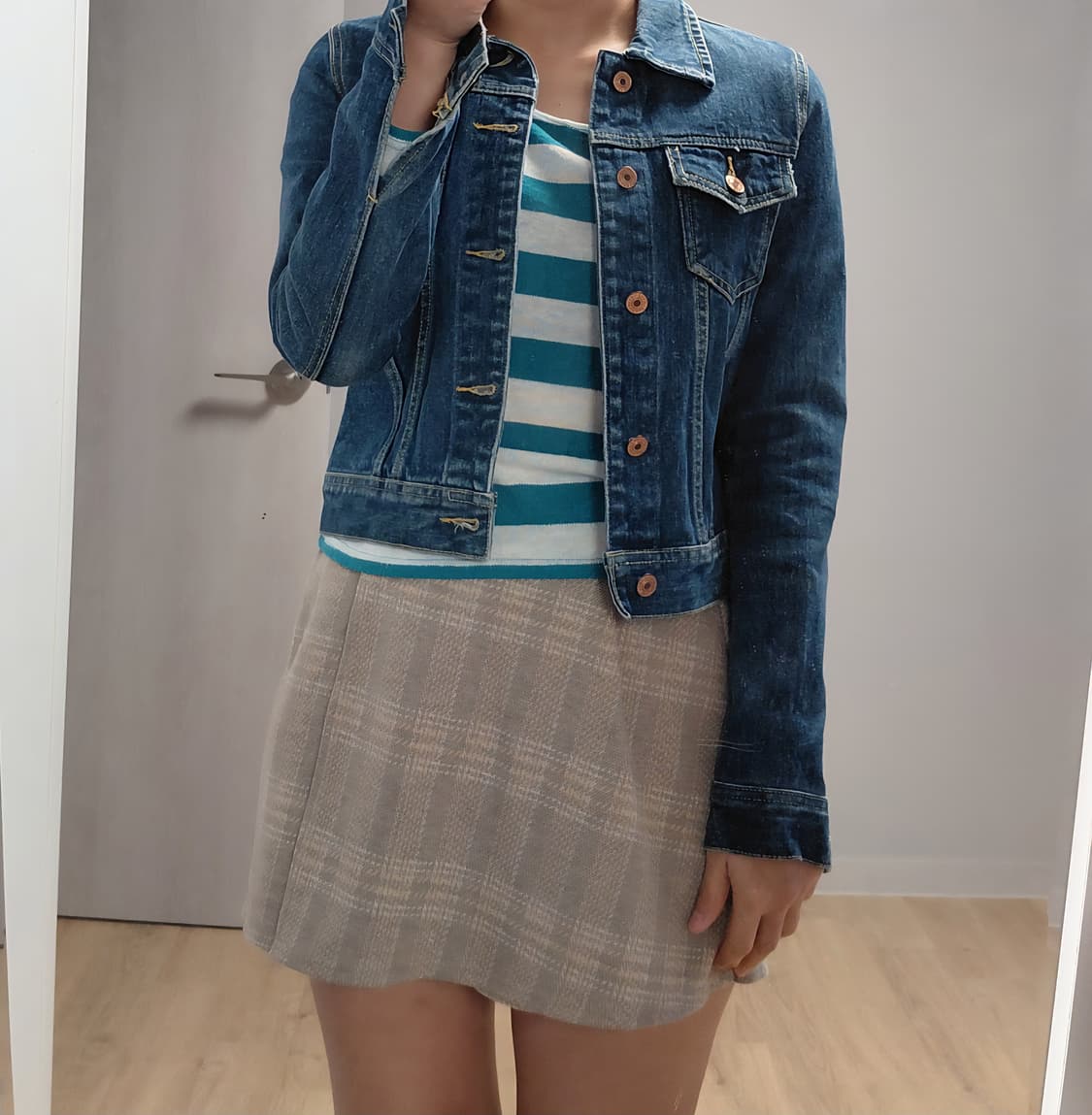 y2k 청자켓 상품이미지1