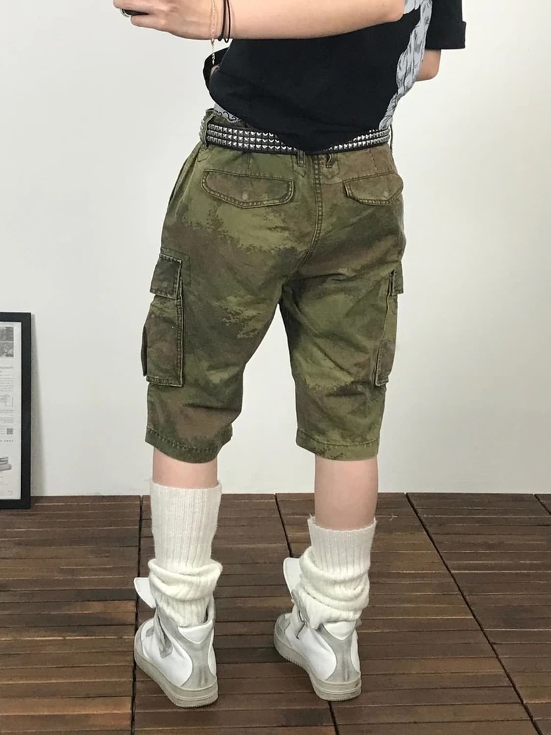 291295 Homme Camo Cargo Shorts 상품이미지3