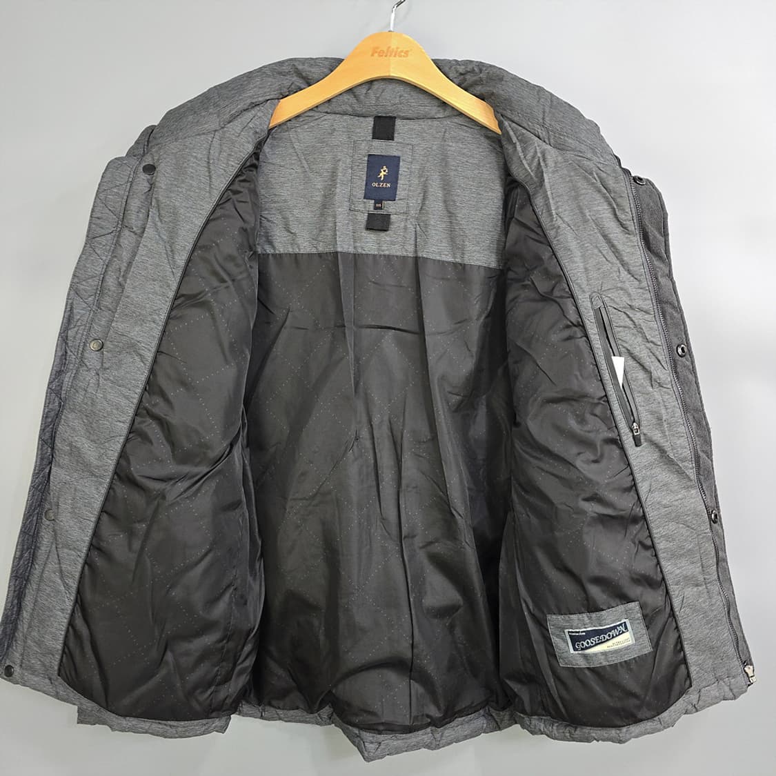 올젠(OLZEN) 퀼팅 구스다운 자켓 115 상품이미지5