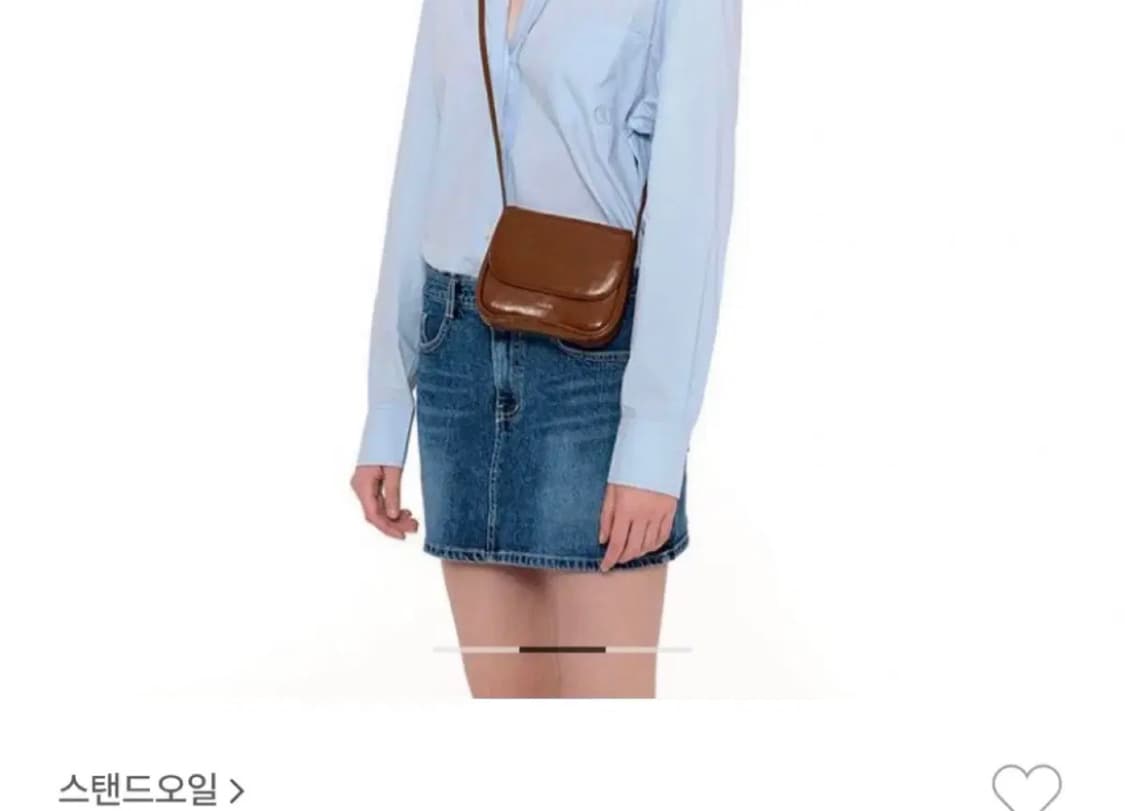 스탠드오일 브라운 미니백 숄더백 크로스백 유광 상품이미지3