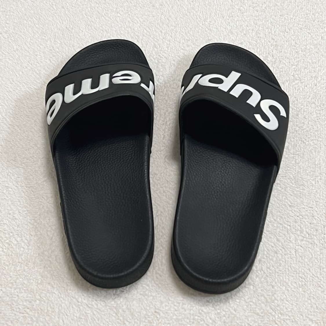 슈프림 14SS 슬라이드 슬리퍼 블랙 상품이미지4
