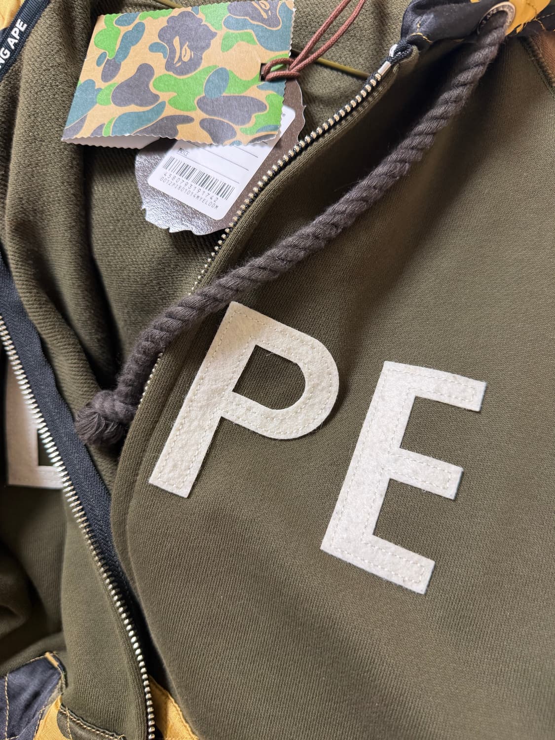 베이프 카모 풀 후드집업 원빈 베이프 후드집업 상품이미지2