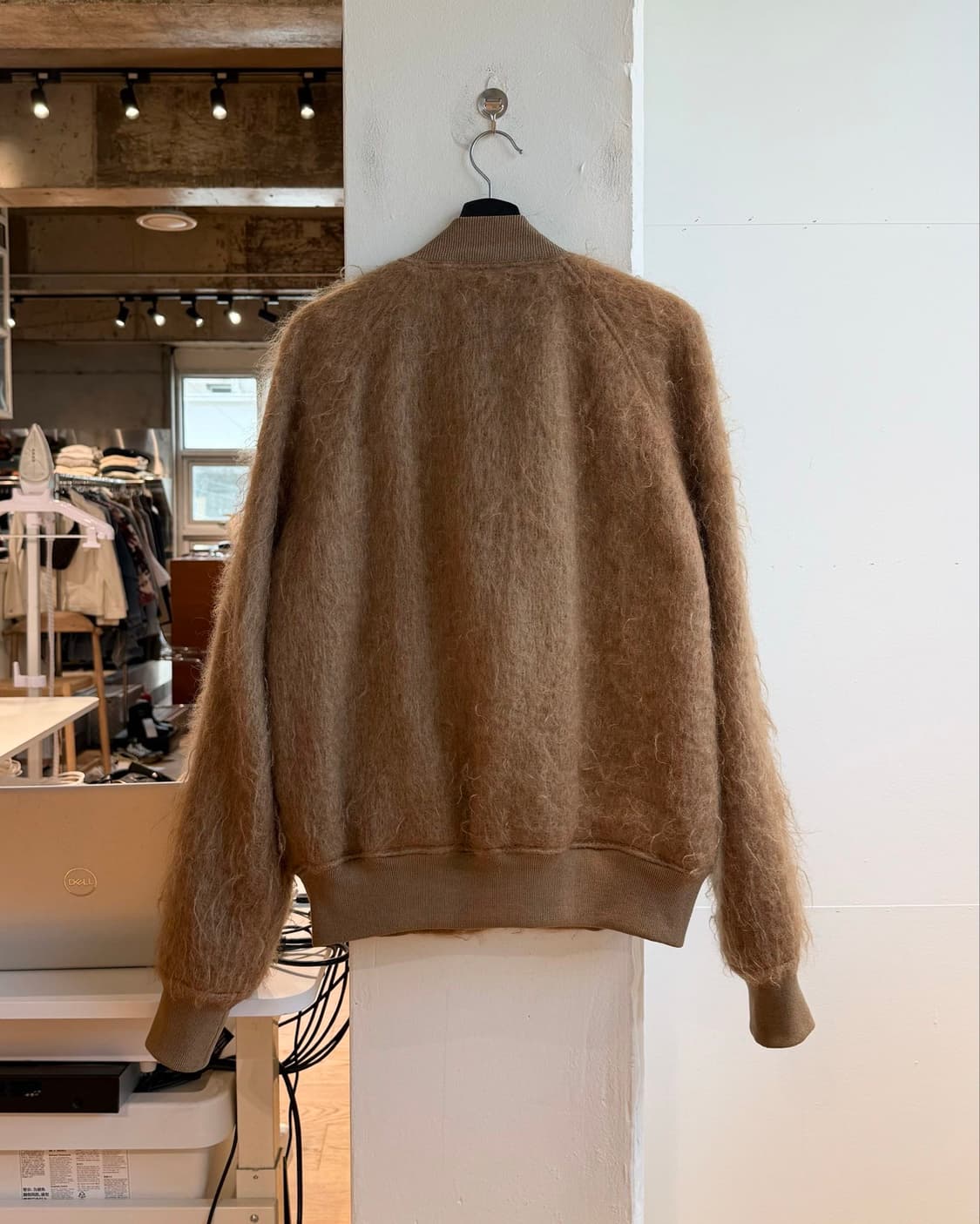 릭 오웬스 16fw mastodon 브라운 모헤어 퍼 봄버 자켓 상품이미지6