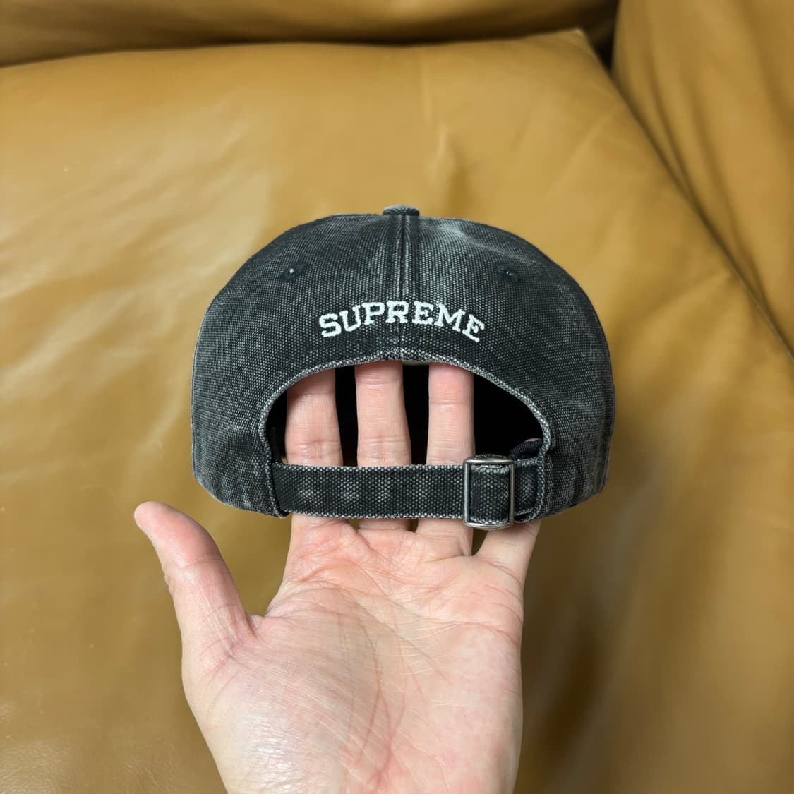슈프림 S로고 6패널 볼캡 모자 피그먼트 블랙 상품이미지7