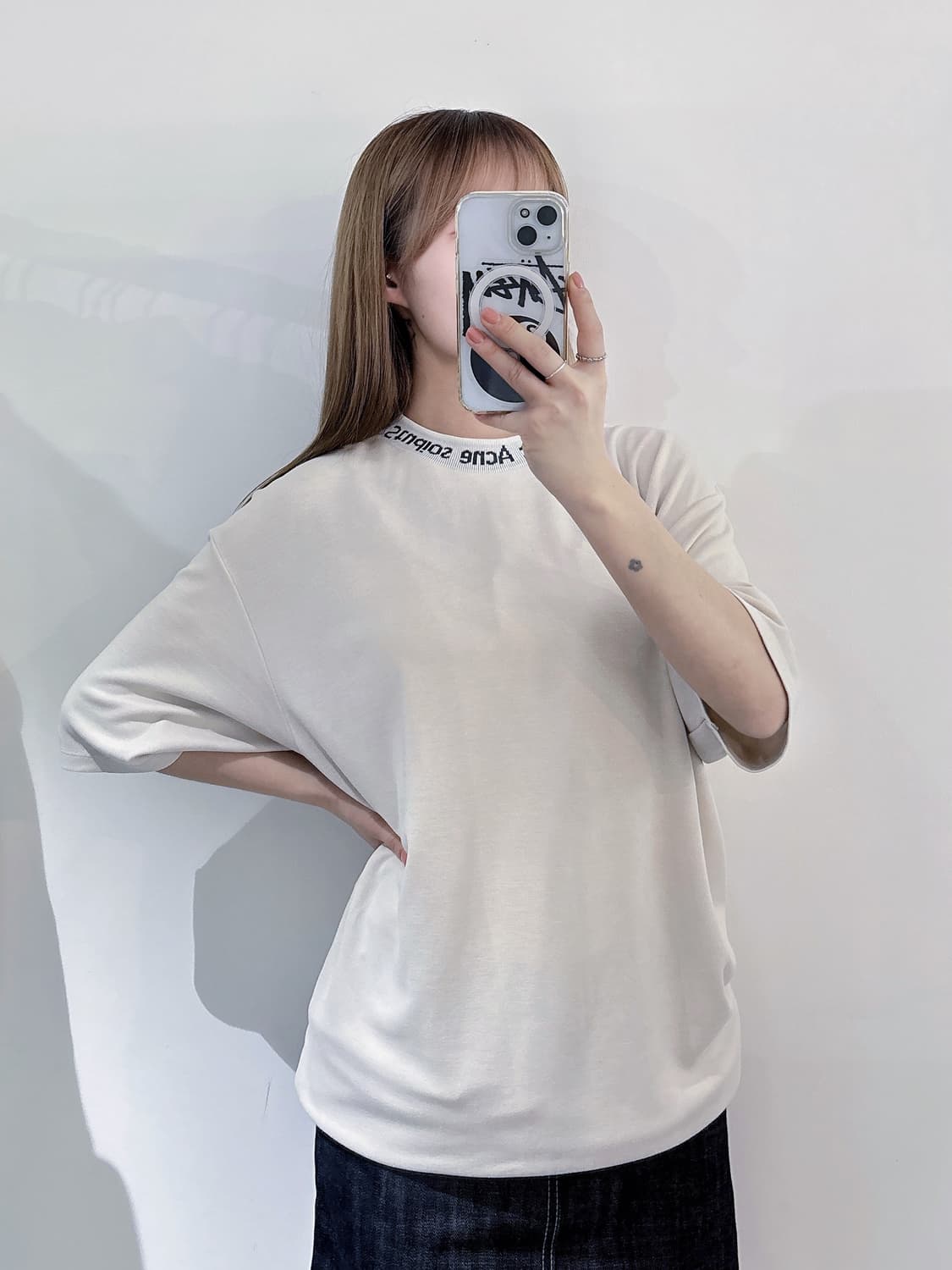 아크네스튜디오 꼬르소꼬모 넥로고 반팔 상품이미지2