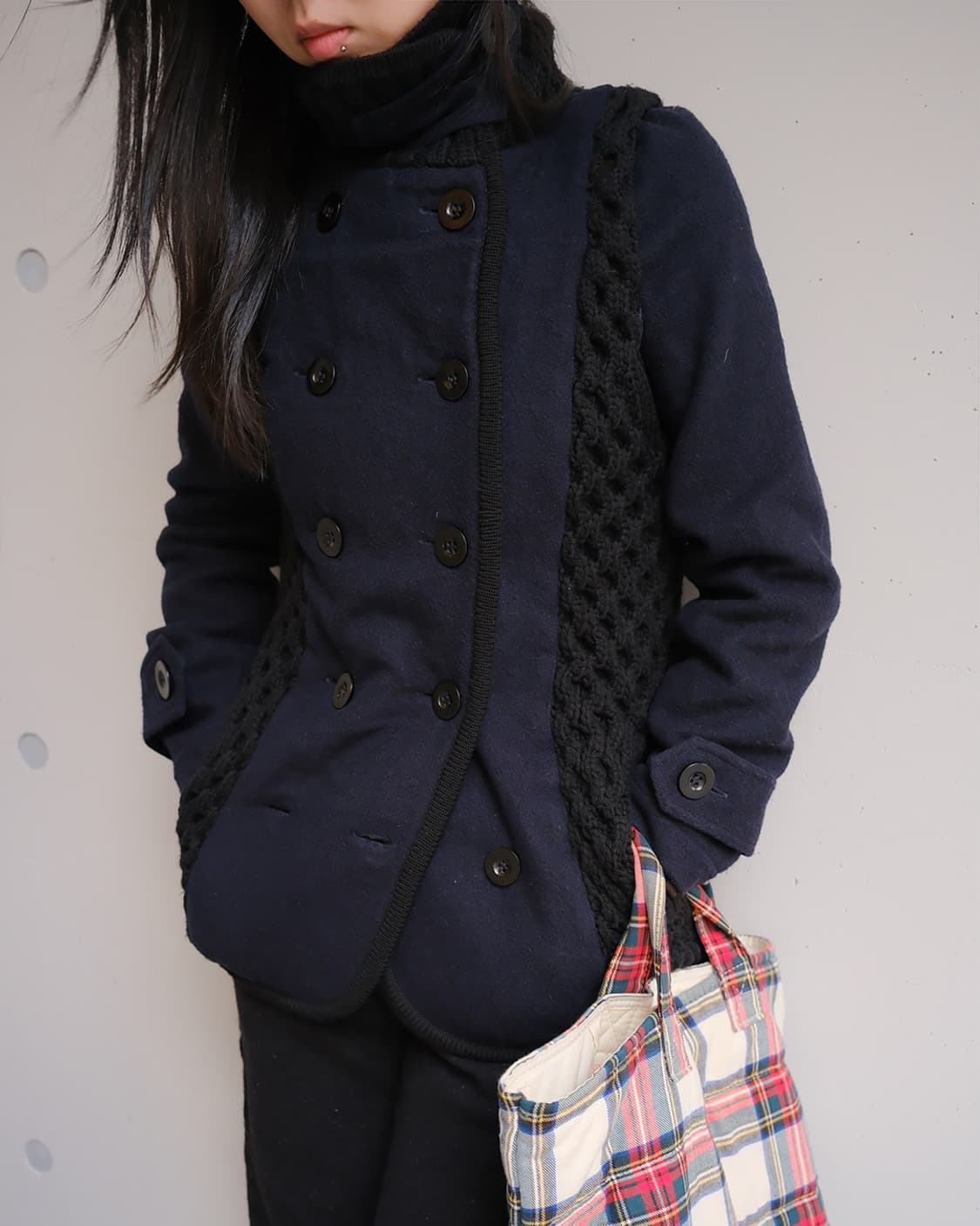 [Sample] 09aw Honeycomb cable peacoat 상품이미지2