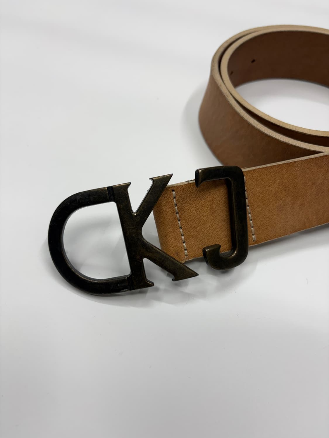 캘빈클라인 CK 로고 버클 레더 벨트 상품이미지2