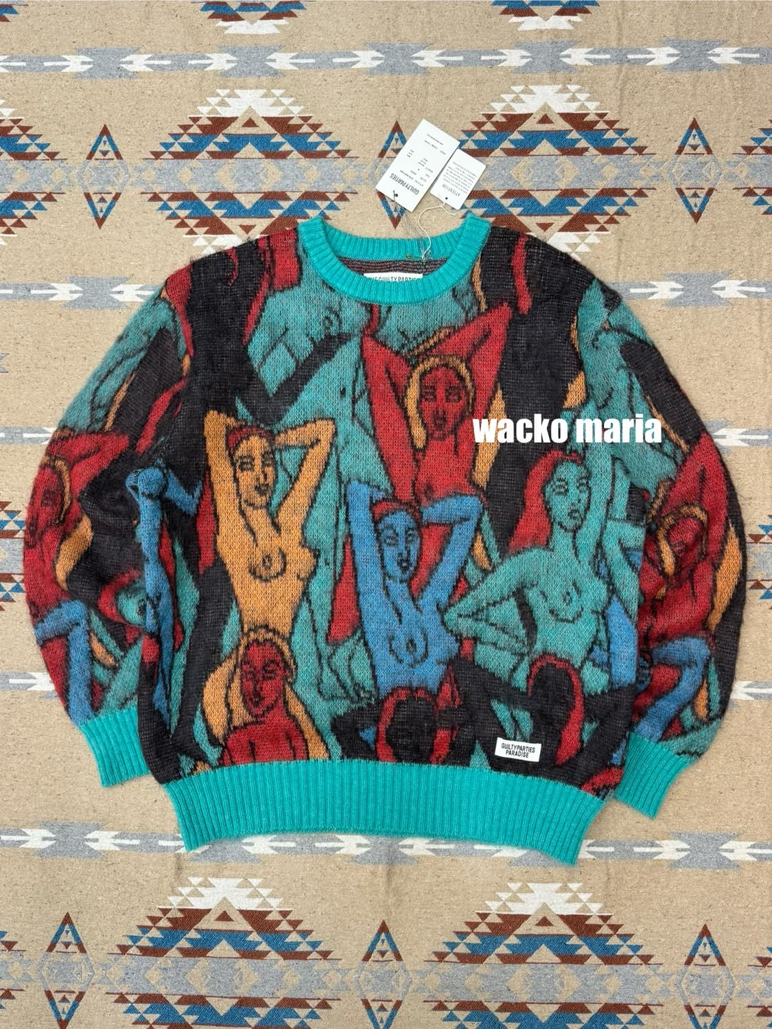 [M] 와코마리아 유라 백녀도 모헤어 니트  상품이미지1