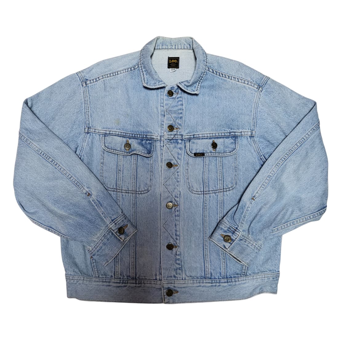 (M) made in canada 90s Lee 리 라이더 데님 청자켓 상품이미지2