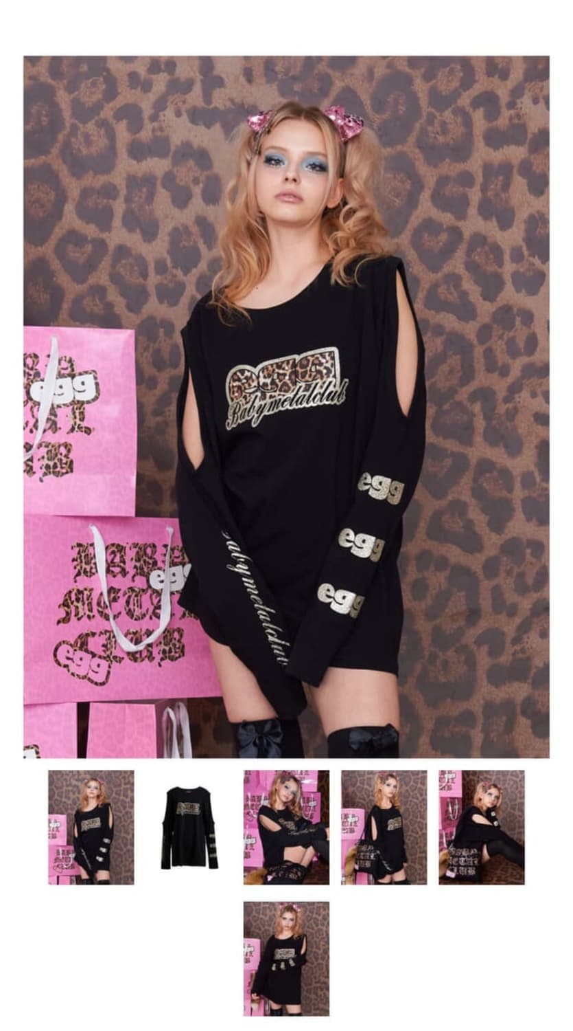(택포) 베이비메탈클럽 트윙클 컷 롱슬리브티 베메클 상품이미지1