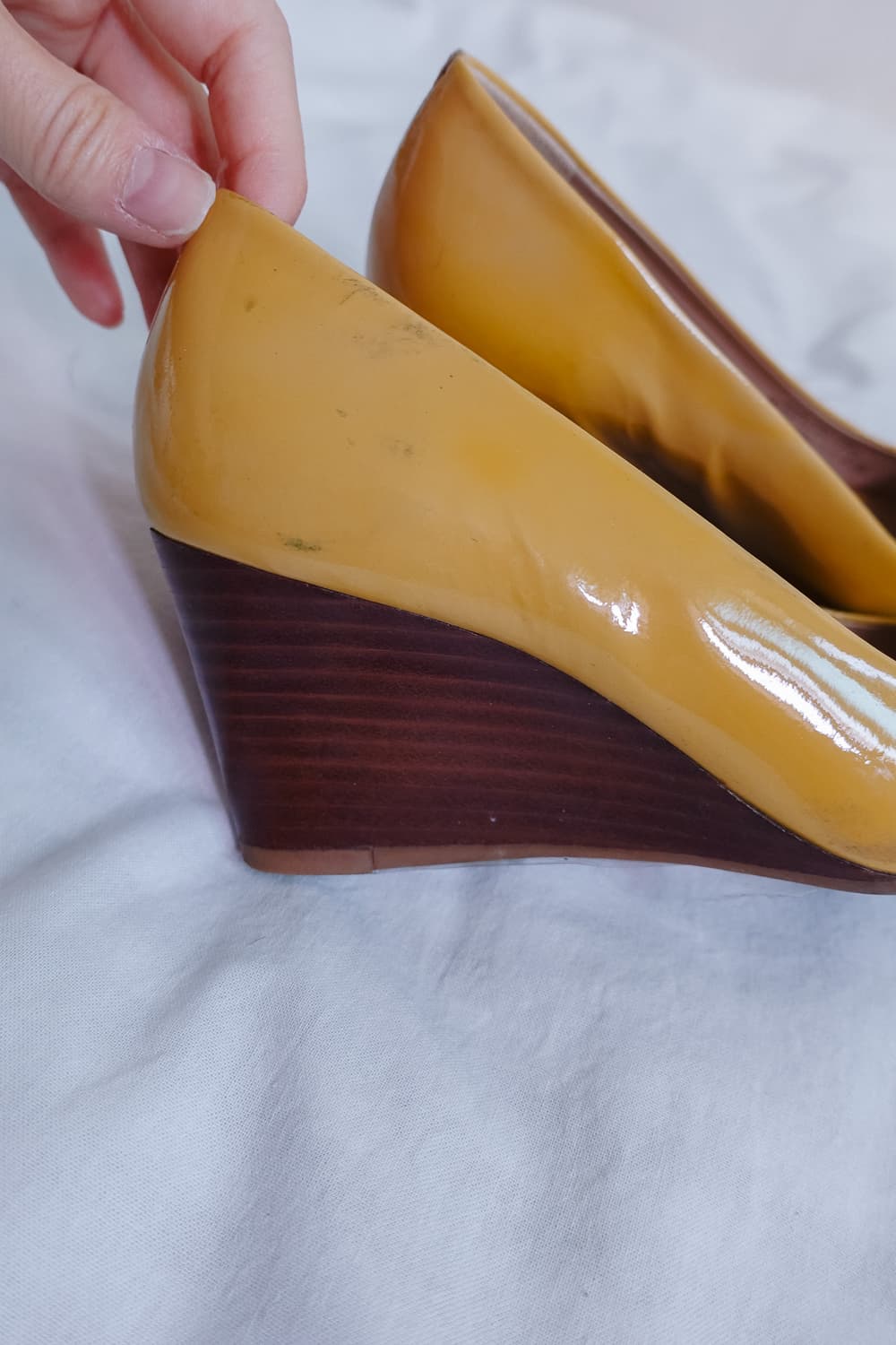 ToryBurch yellow wedge heel 상품이미지3
