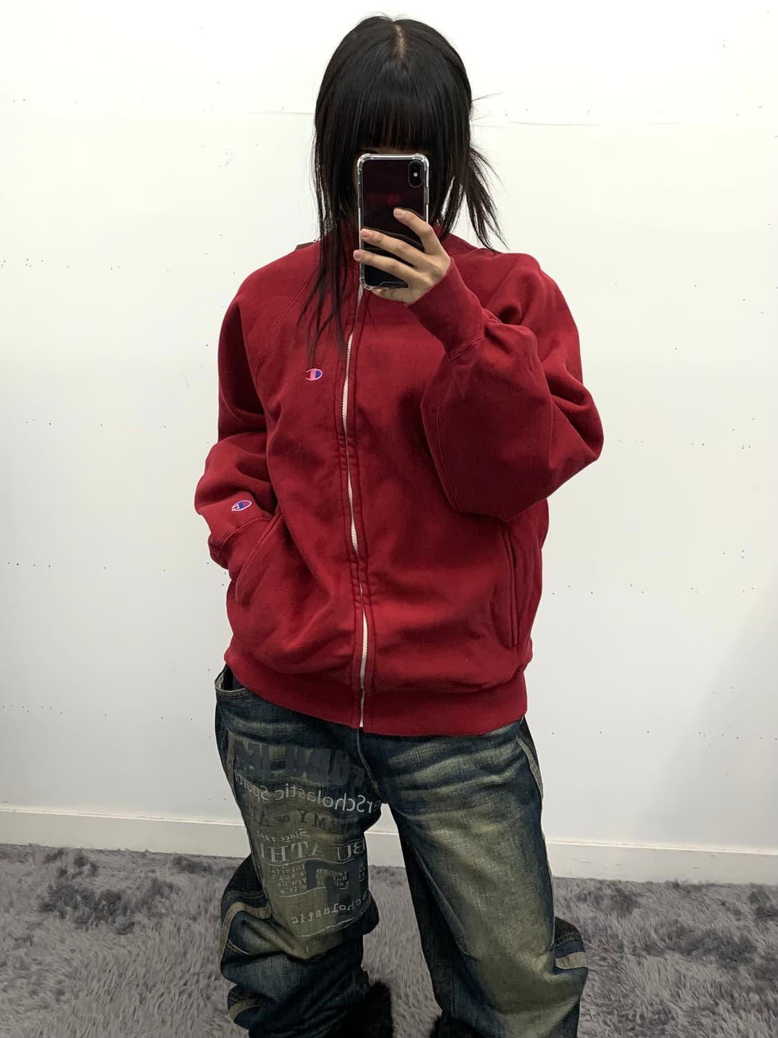 Fubu 레터링 오버핏 데님  상품이미지5