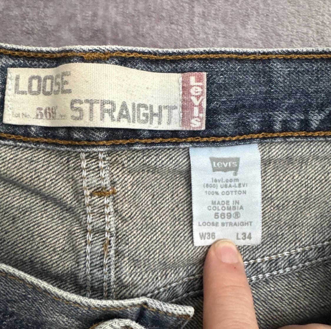 리바이스 569 36*34 상품이미지2