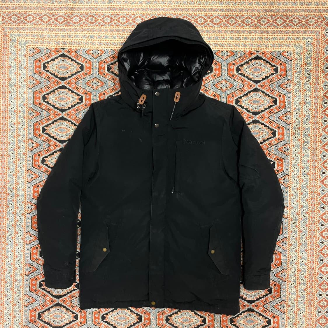 마모트 블랙 바람막이 덕다운 패딩점퍼 남성100 상품이미지1