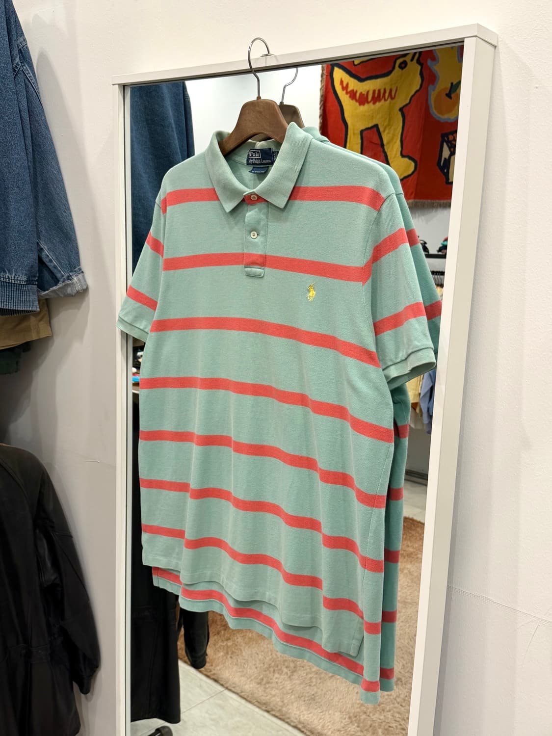 00s Polo RL 폴로 랄프로렌 스트라이프 pk 반팔 티셔츠 상품이미지1