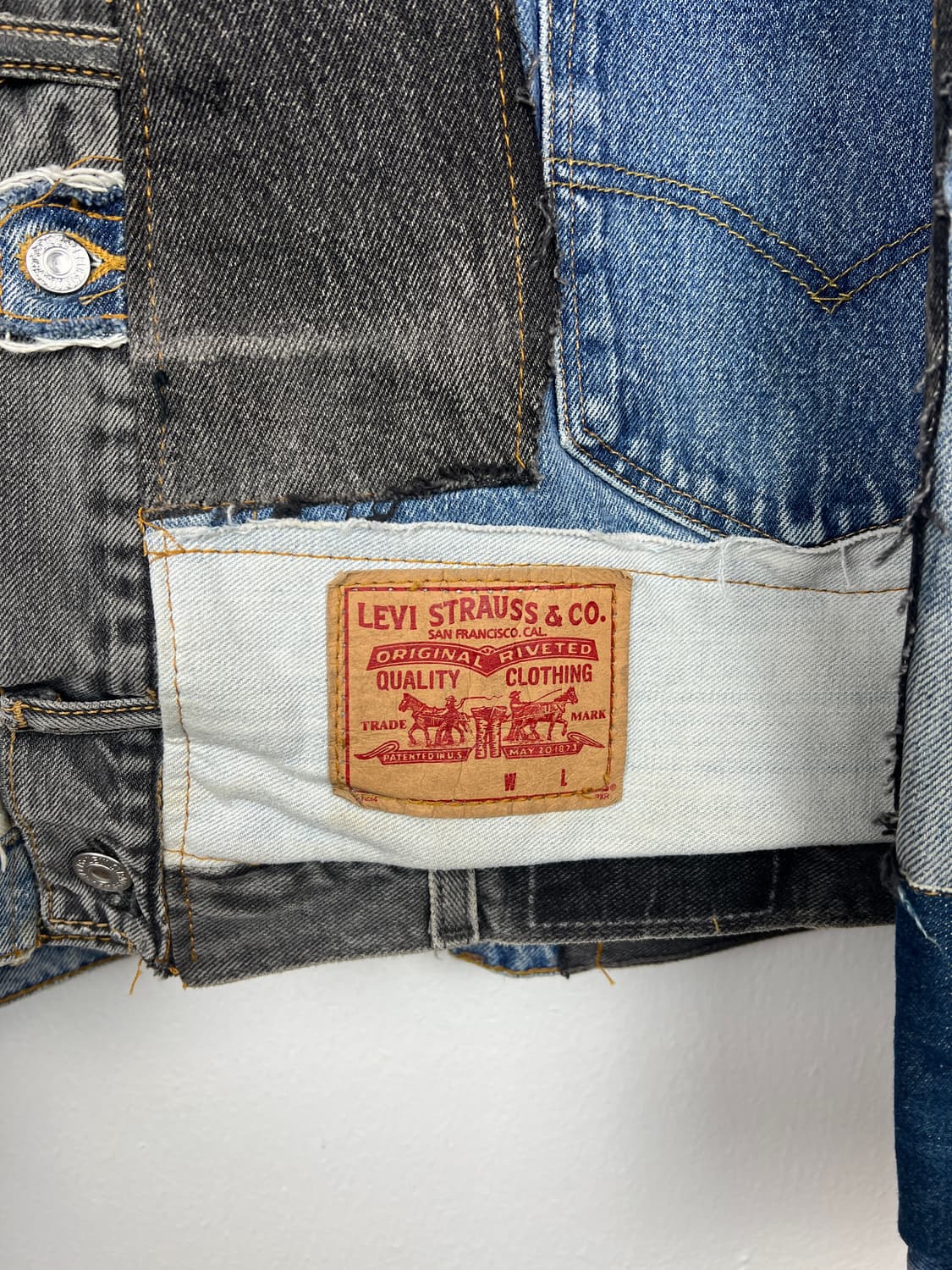 리바이스 패치워크 커스텀 데님 자켓 OS 상품이미지3