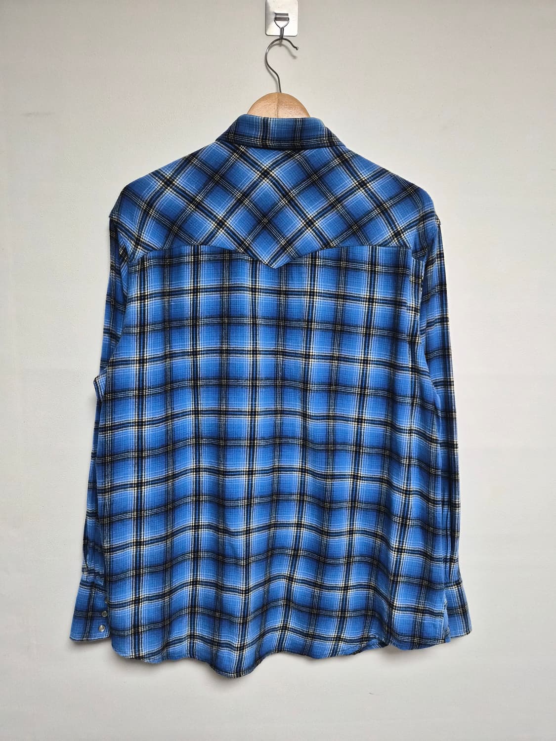 랭글러Wrangler 체크 웨스턴 플란넬 셔츠 XL사이즈 - S320 상품이미지2