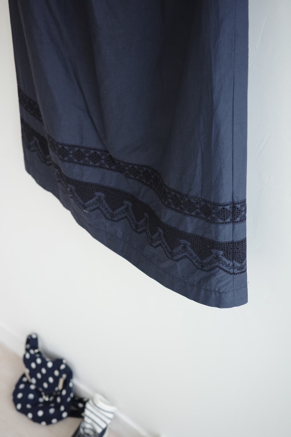 • 네이비 레이스  롱 스커트 상품이미지6