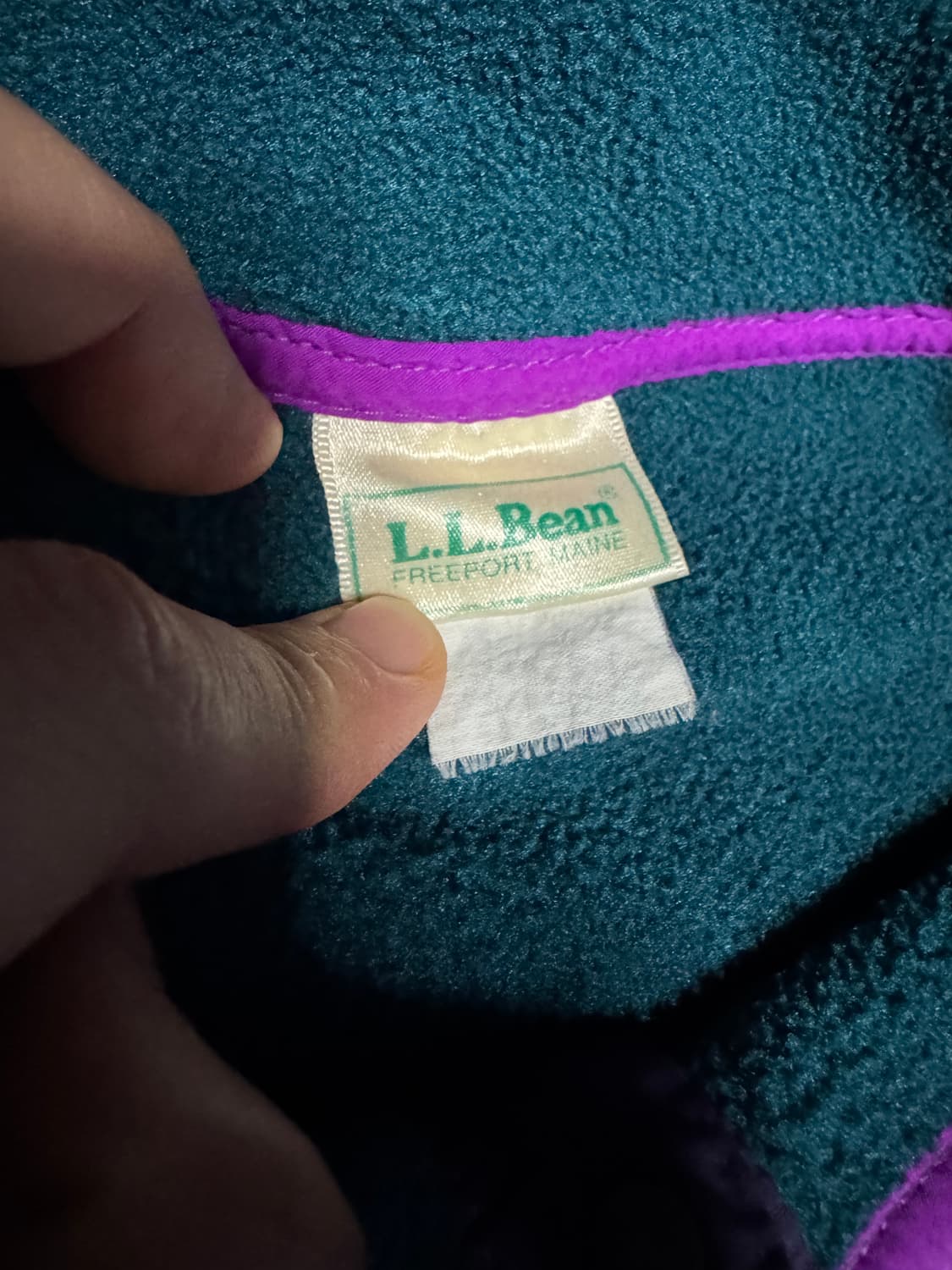 엘엘빈 스냅 티 플리스 풀오버 틸 퍼플 상품이미지4