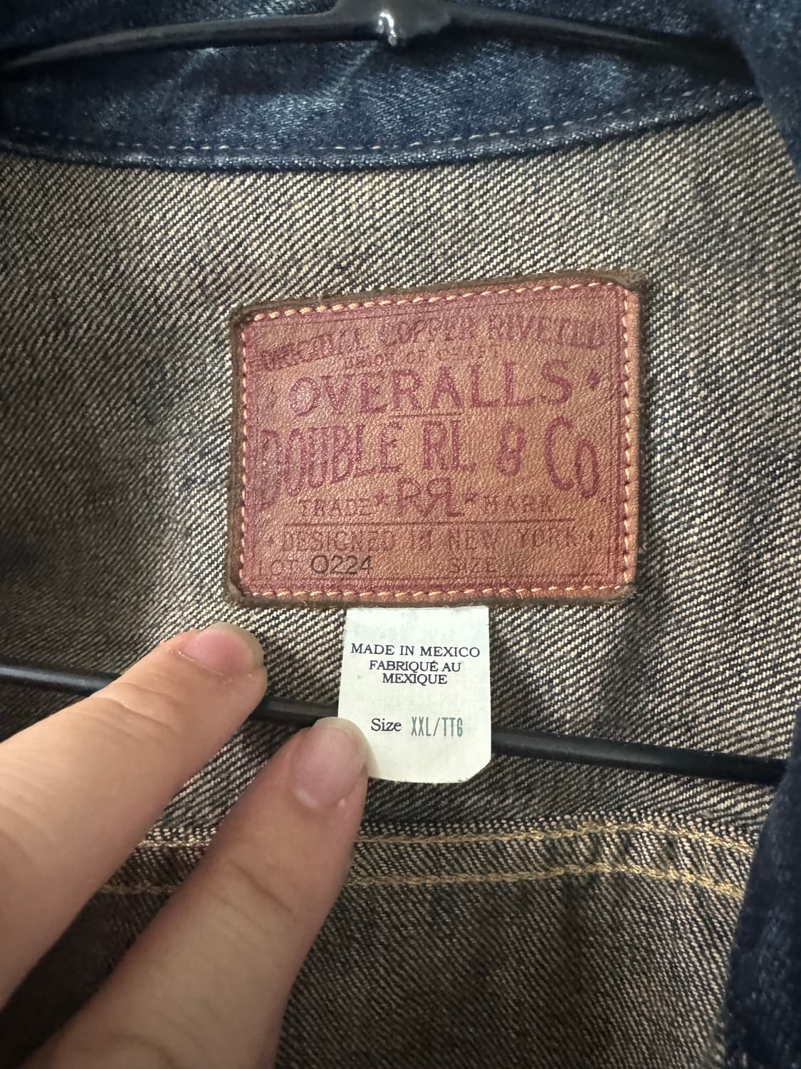 더블알엘 데님 자켓 청자켓 상품이미지2