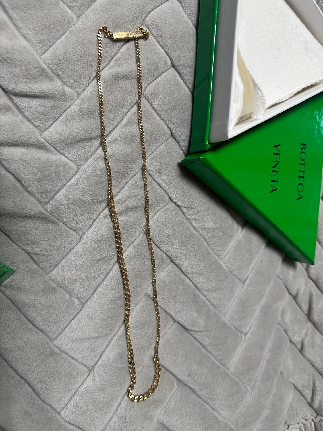 [U] 보테가베네타 골드 체인 목걸이 상품이미지4