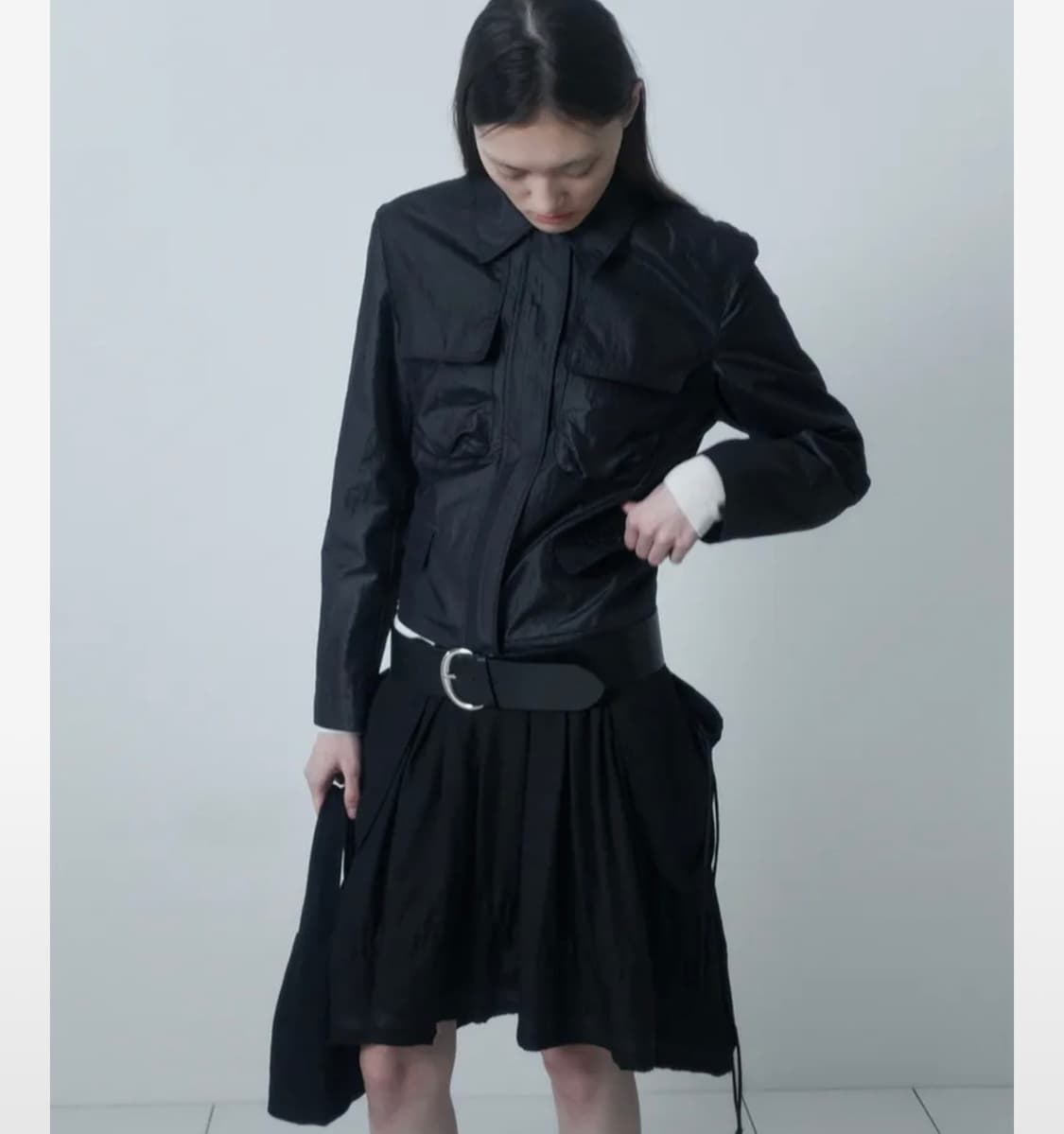 PUMKIN POCKET SKIRT / BLACK 상품이미지2