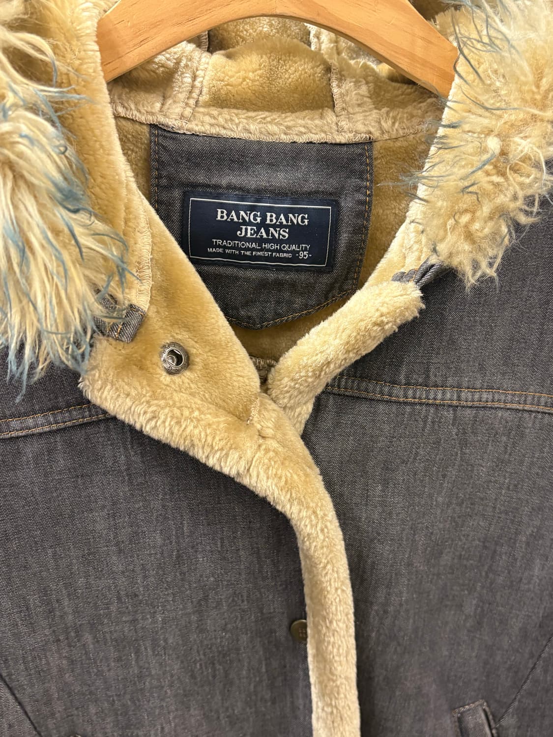 빈티지 코디세트) 빈티지 무스탕 퍼 자켓 겨울자켓 후드 퍼자켓 상품이미지4