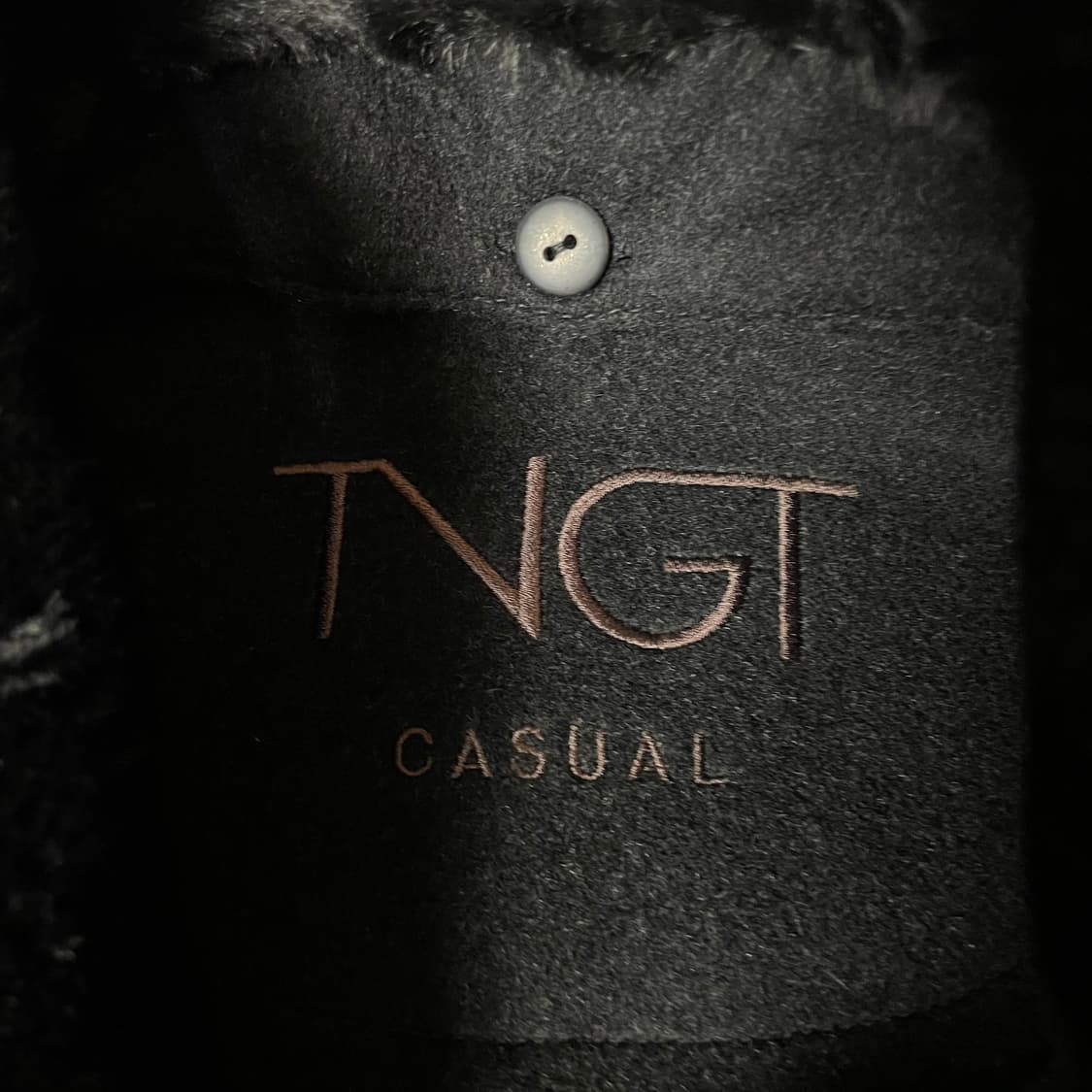 (미사용) TNGT 차콜 히든버튼 캐시미어 코트 상품이미지4