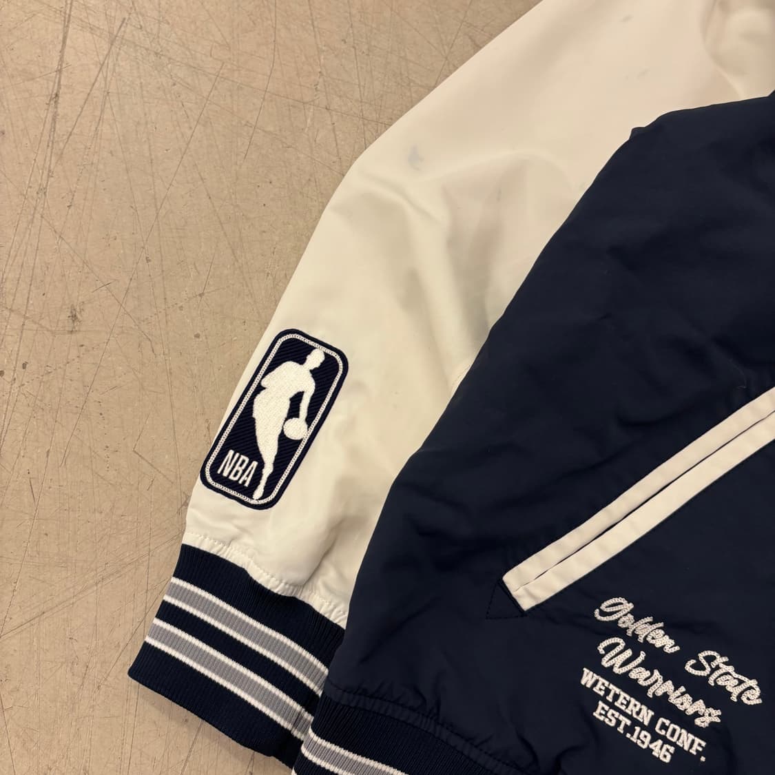 NBA 골든 스테이트 빅로고 바시티 자켓 상품이미지3