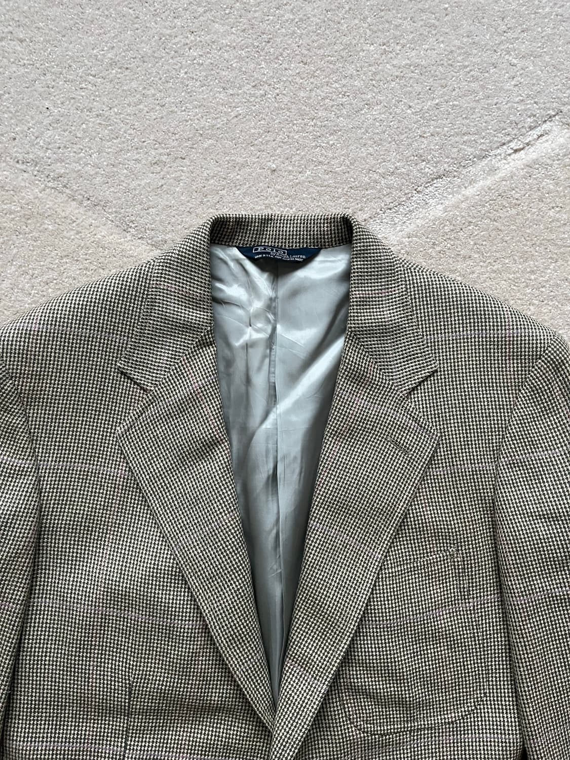 폴로 랄프로렌 Made in USA 체크 스포츠자켓 (105) 상품이미지5