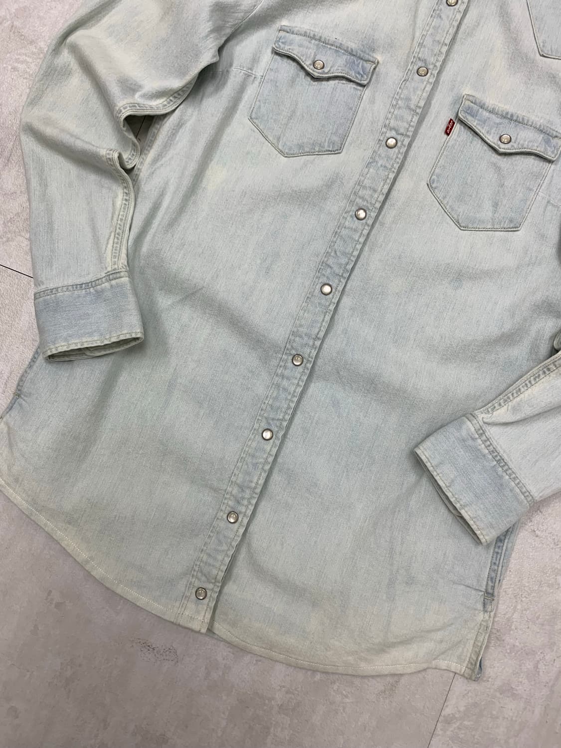 리바이스 연청 데님 셔츠 #679 상품이미지3