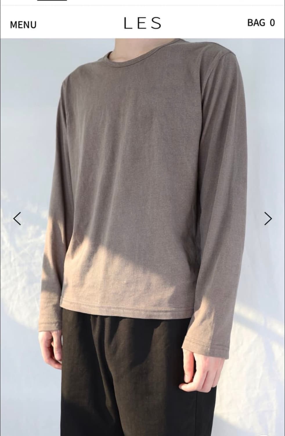 Les 레스 롱슬리브 브라운 1 상품이미지1