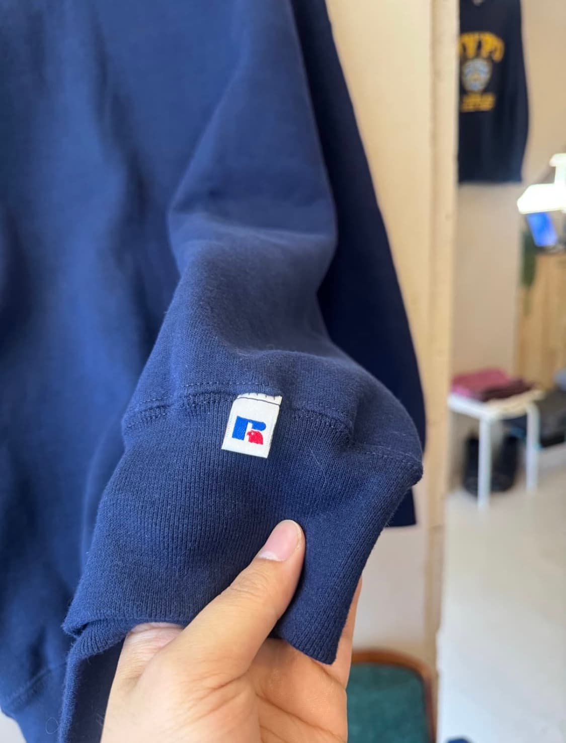 90s 러셀 스웻셔츠 네이비 상품이미지4