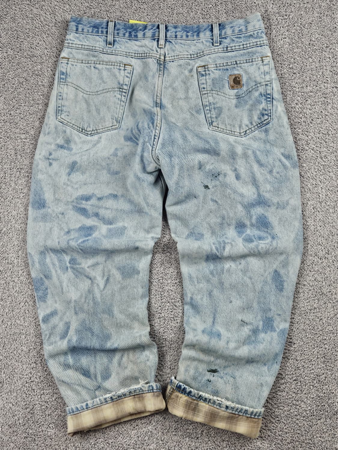 칼하트 헤비 플란넬 워시드 데님 워크 팬츠 ( 36X30 )/ 10518 상품이미지5