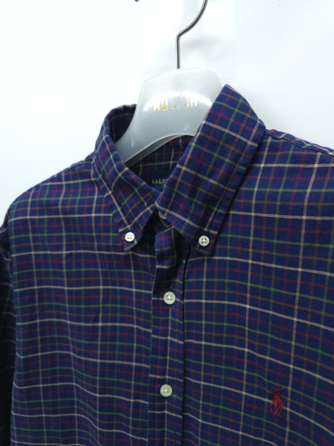 폴로랄프로렌 네이비 체크셔츠 (남성90~95) 상품이미지5