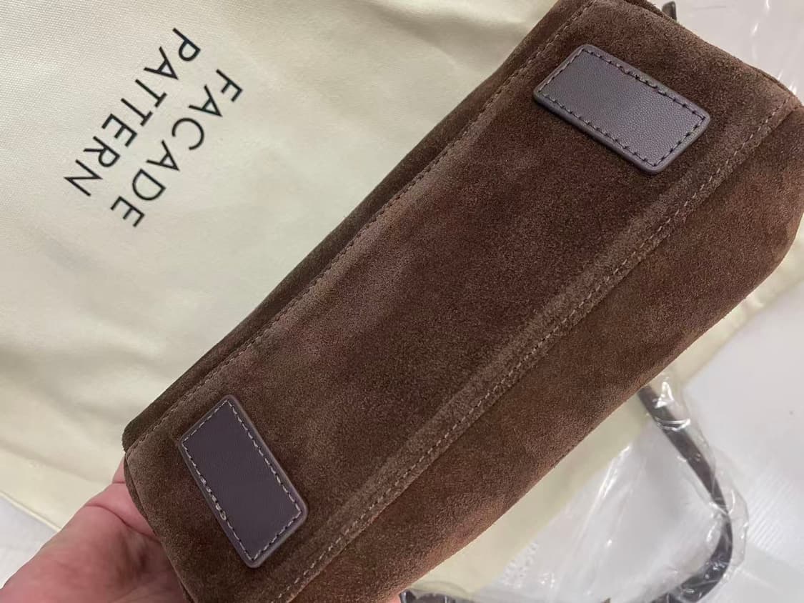 (새상품)파사드패턴 캐빈백 스웨이드 초콜렛 브라운 상품이미지2