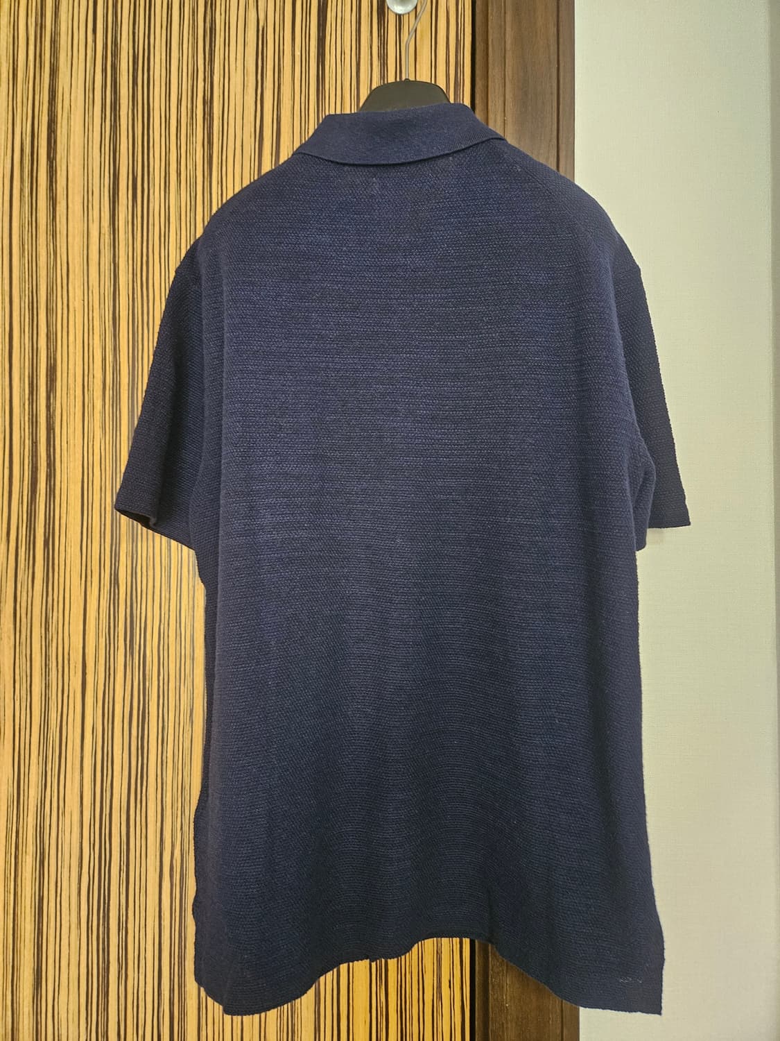 폴로 텍스처 코튼 리넨 셔츠 스웨터 상품이미지5