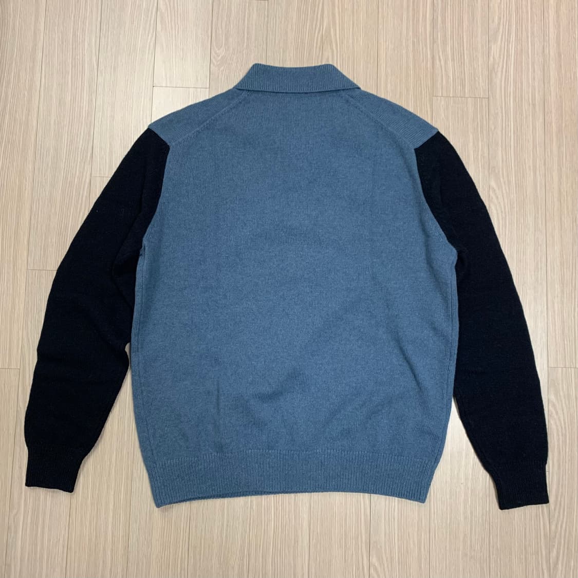 MANGO 망고 이태리 울 캐시미어 니트 배색 폴로 셔츠 상품이미지8