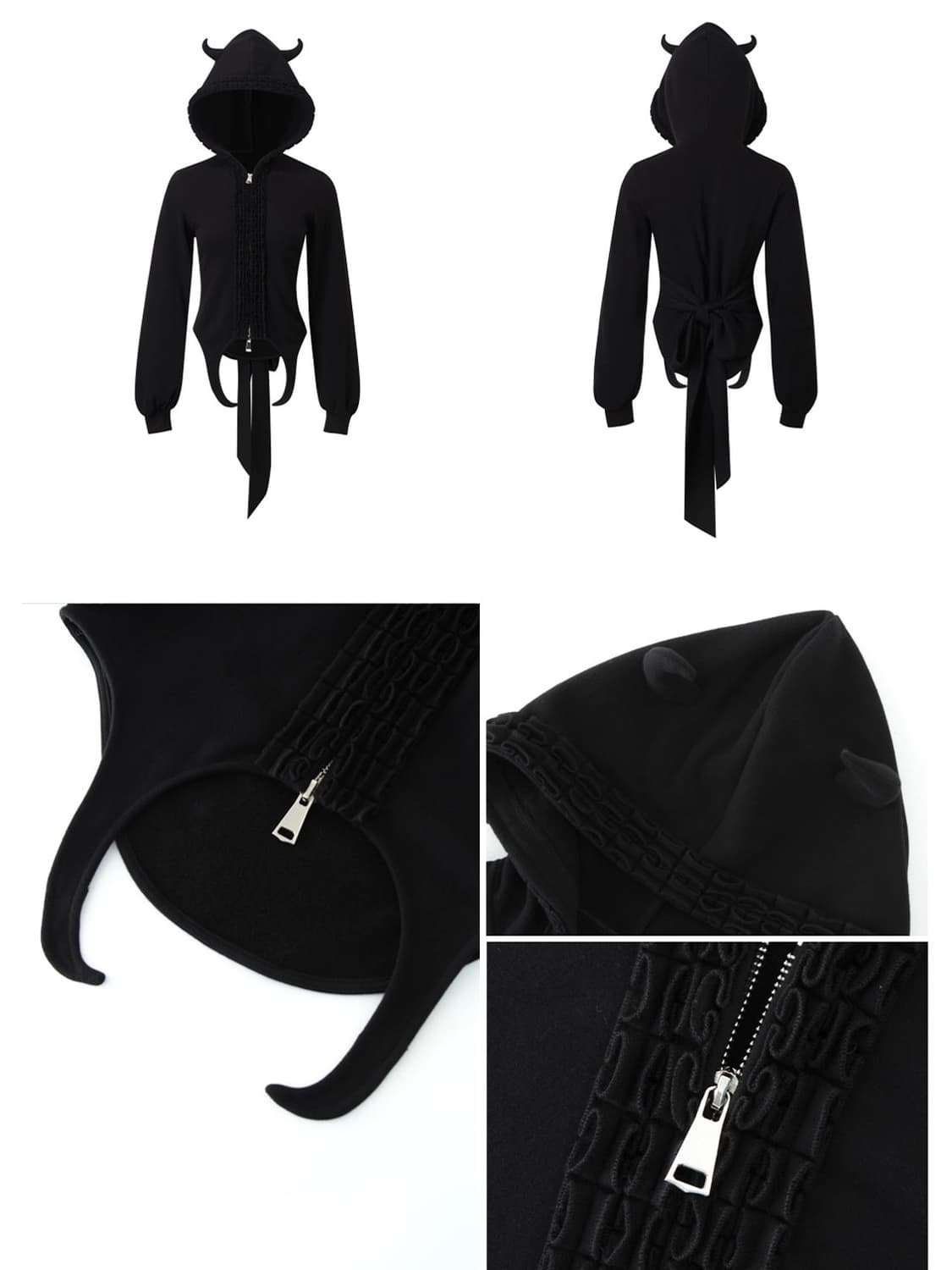 악마뿔 후드집업 상품이미지3