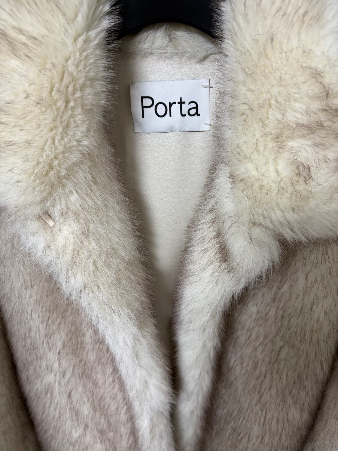 더포르타(포르타) 소프트 퍼 자켓 아이보리 상품이미지6