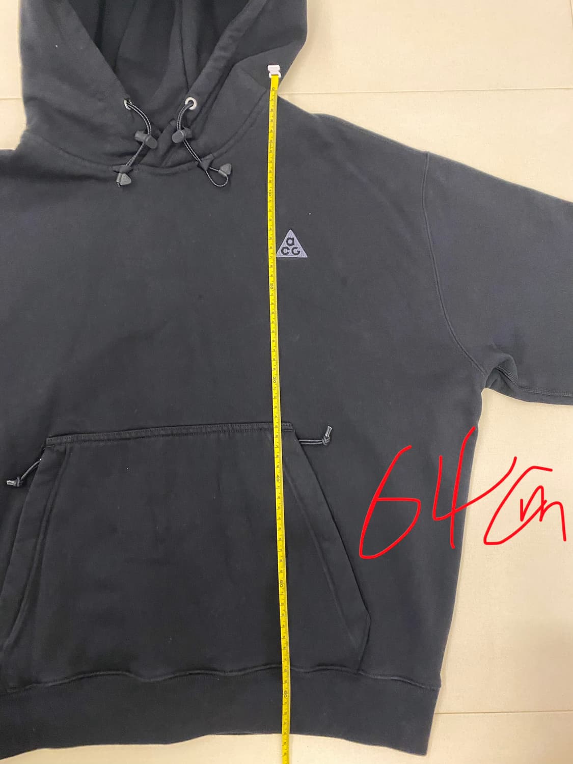 (아시아L) 나이키 ACG 써마핏 플리스 풀오버 후드 블랙 앤트러사이트 상품이미지4