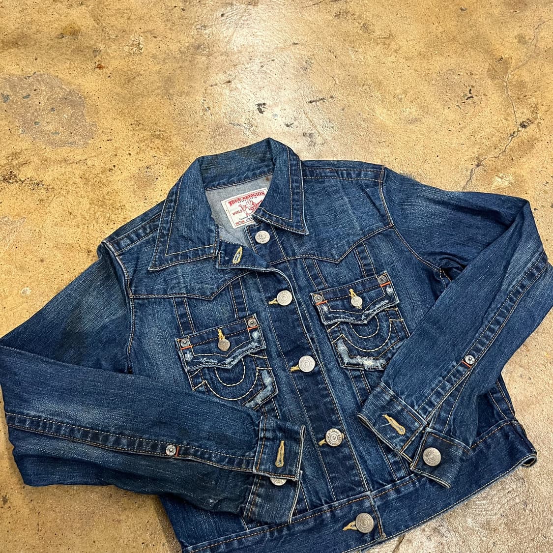 [정품] 트루릴리전 스티치 포켓 데님 자켓 b8 상품이미지1
