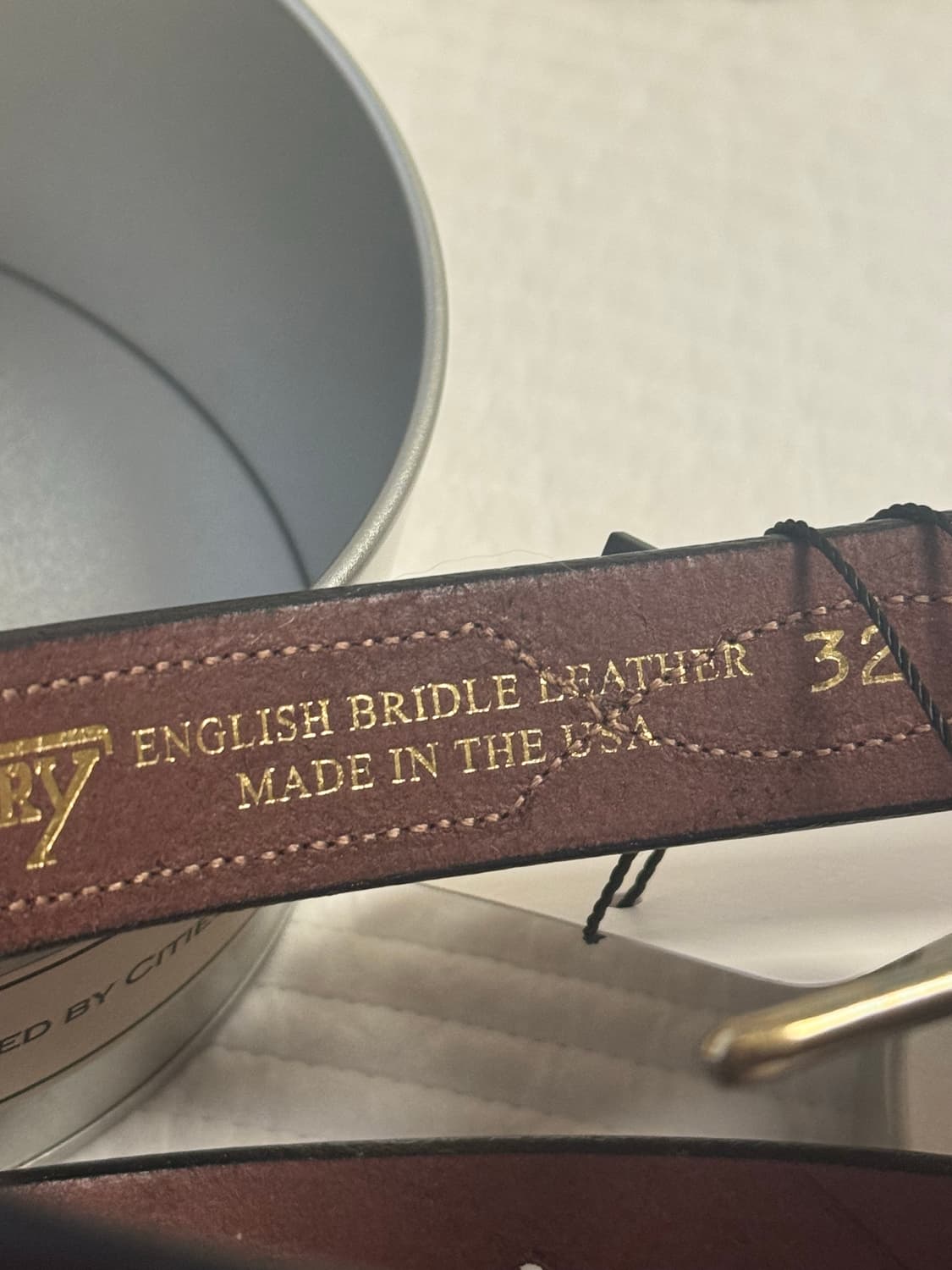 얼바닉30 스티치 패턴 벨트 브라운 상품이미지4