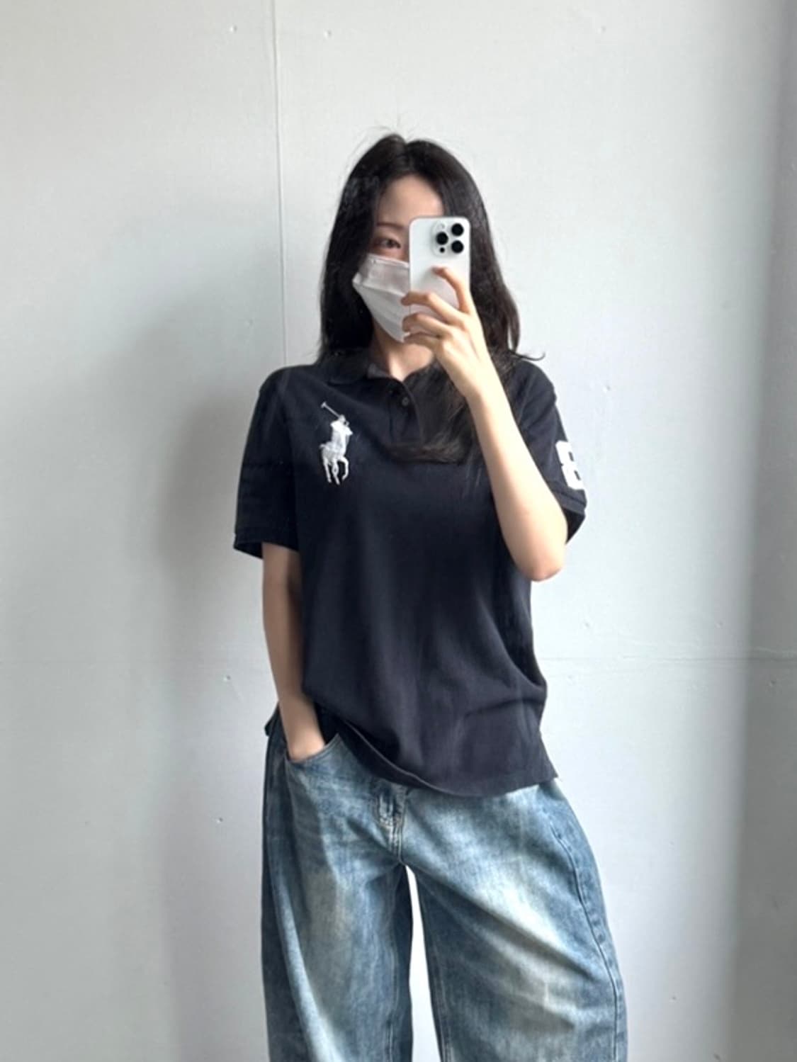 폴로 랄프로렌 빅포니로고 카라 반팔티셔츠 상품이미지1