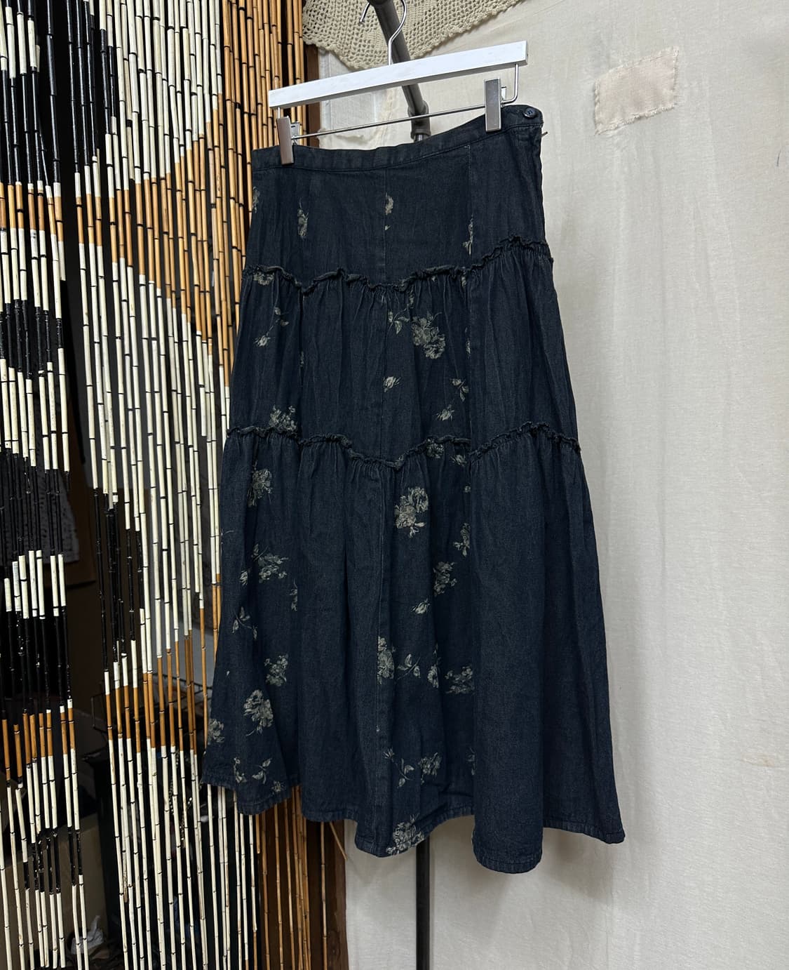 flower denim volume skirt 상품이미지2