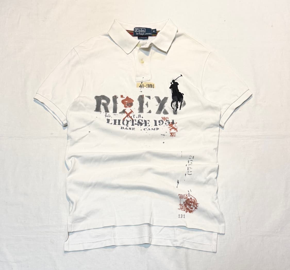 폴로 랄프로렌 빅포니 치프키프 프린팅 카라티 화이트 상품이미지1